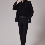 SLIM FIT WOOL PANTS