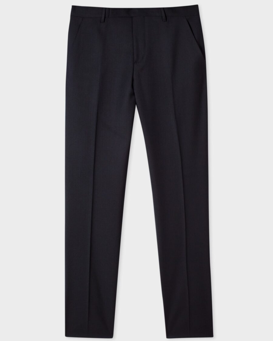 SLIM FIT WOOL PANTS