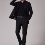 SLIM FIT WOOL PANTS