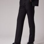 SLIM FIT WOOL PANTS