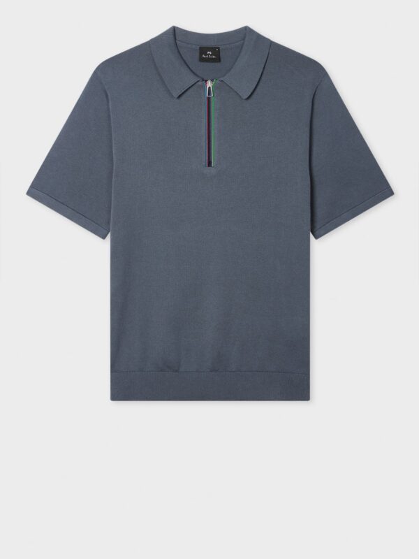 SPORT STRIPE KNITTED COTTON POLO