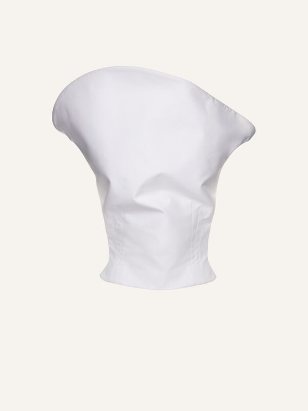 SCULPTURAL SLEEVELESS COTTON TOP