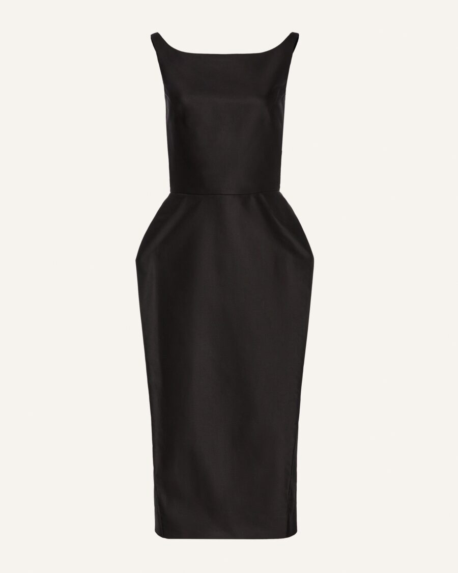 HIP PADDED MIDI DRESS
