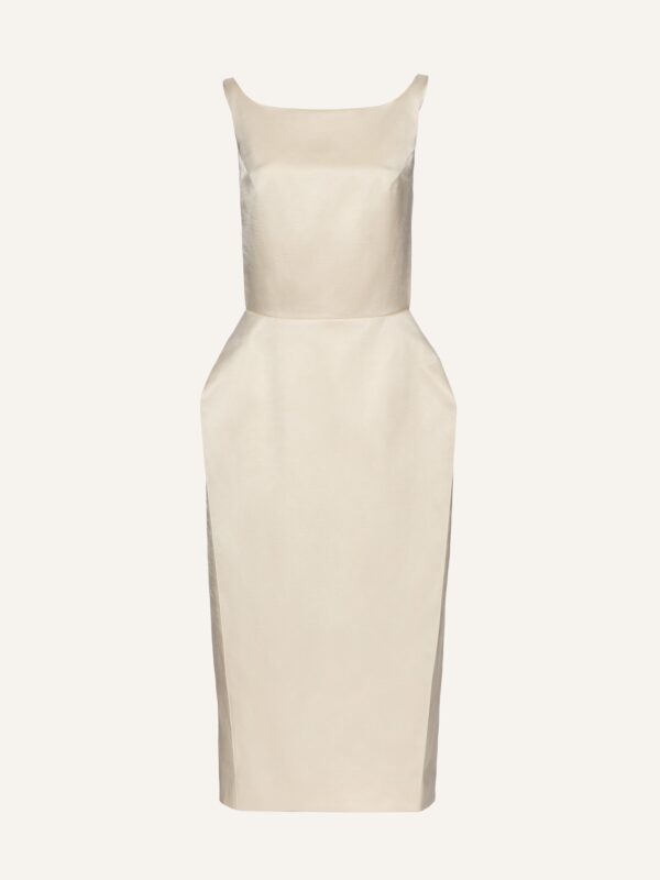 HIP PADDED MIDI DRESS