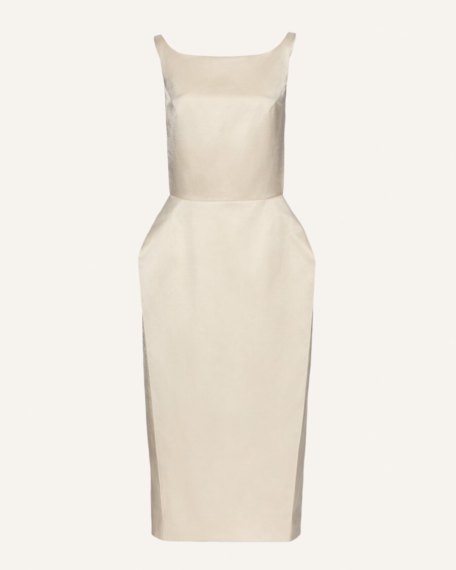 HIP PADDED MIDI DRESS