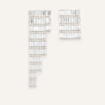 ASMMETRICAL CRYSTAL FRINGE EARRINGS