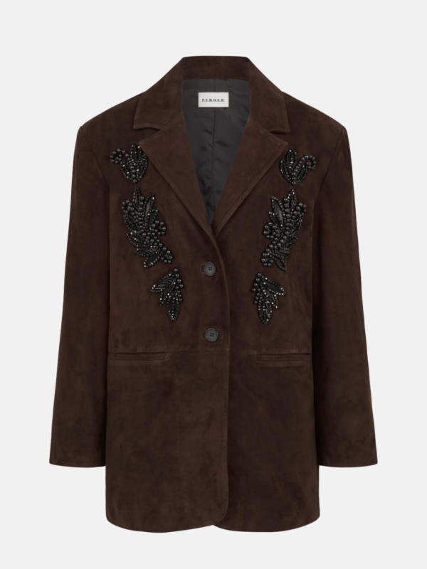 EMBROIDERED SUEDE JACKET