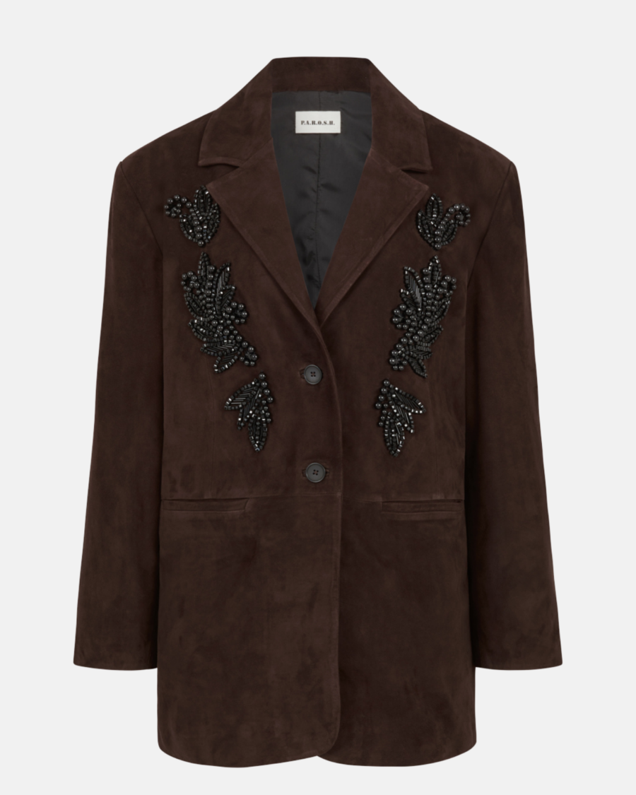 EMBROIDERED SUEDE JACKET