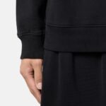 HALF ZIP ORGANIC COTTON FLEECE SWEATSHIRT