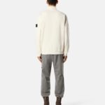 HALF ZIP ORGANIC COTTON FLEECE SWEATSHIRT