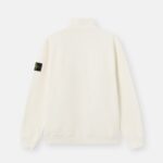 HALF ZIP ORGANIC COTTON FLEECE SWEATSHIRT