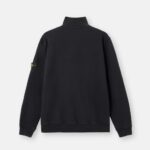 HALF ZIP ORGANIC COTTON FLEECE SWEATSHIRT
