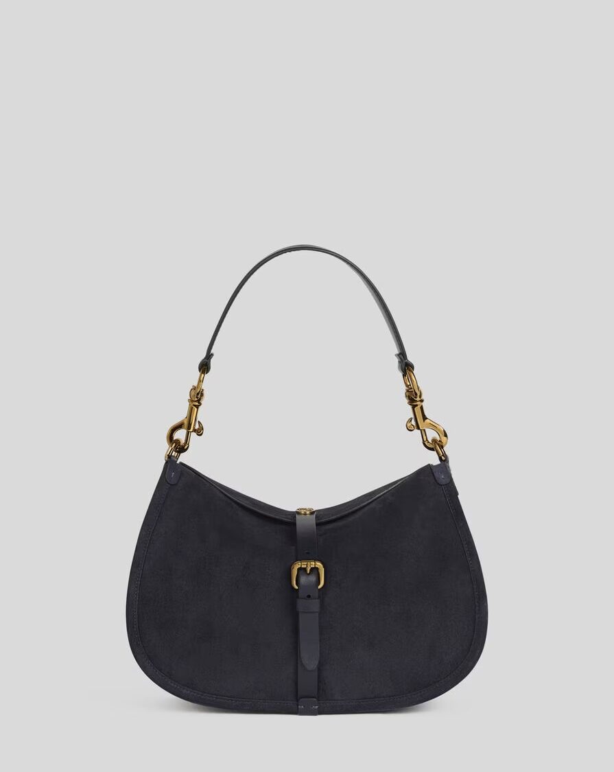 MEDIUM SUEDE PONY BAG