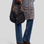 MEDIUM SUEDE PONY BAG
