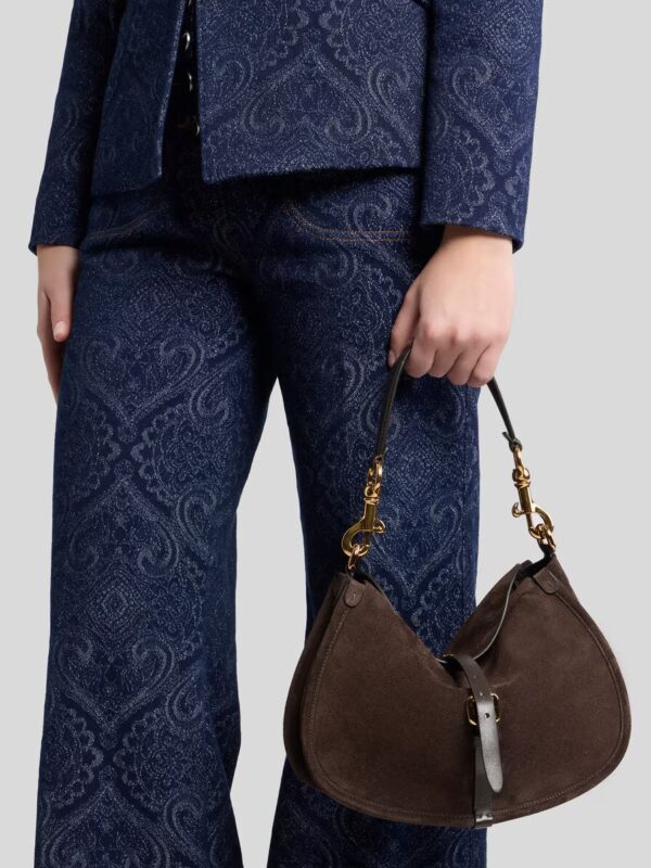 MEDIUM SUEDE PONY BAG