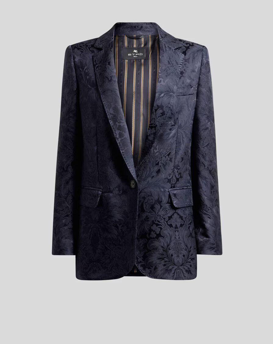 SILK BLEND JACQUARD BLAZER