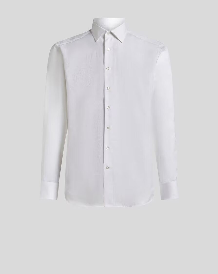 ROMA COTTON SHIRT WITH JACQUARD