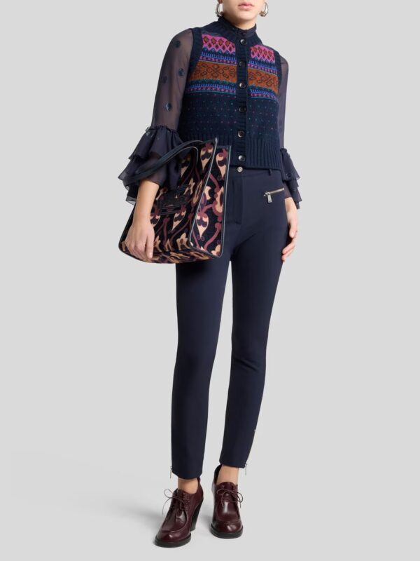 SLIM FIT PANT WITH ZIP