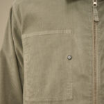 CORDUROY LENS ZIPPED OVERSHIRT