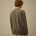 DIAGONAL FLEECE SWEATSHIRT