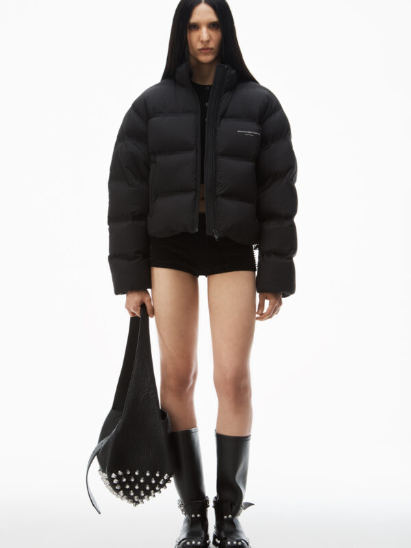 REFLECTIVE LOGO PUFFER COAT