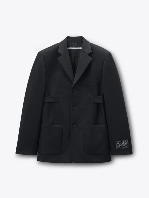 WOOL MOHAIR BLAZER