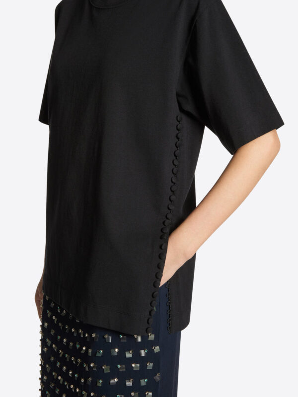 BUTTONED HEAVY COTTON TEE