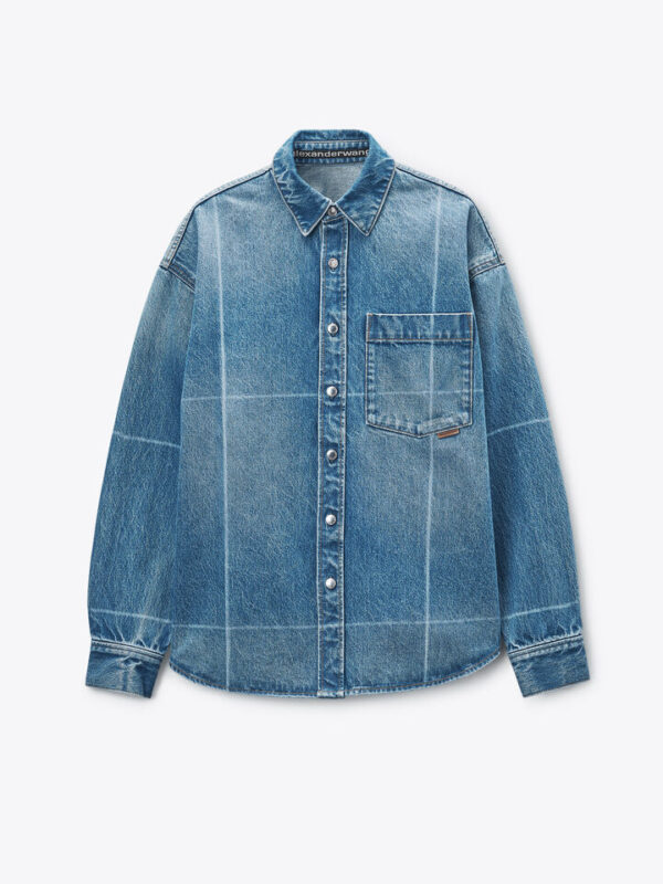 DENIM BUTTON DOWN SHIRT
