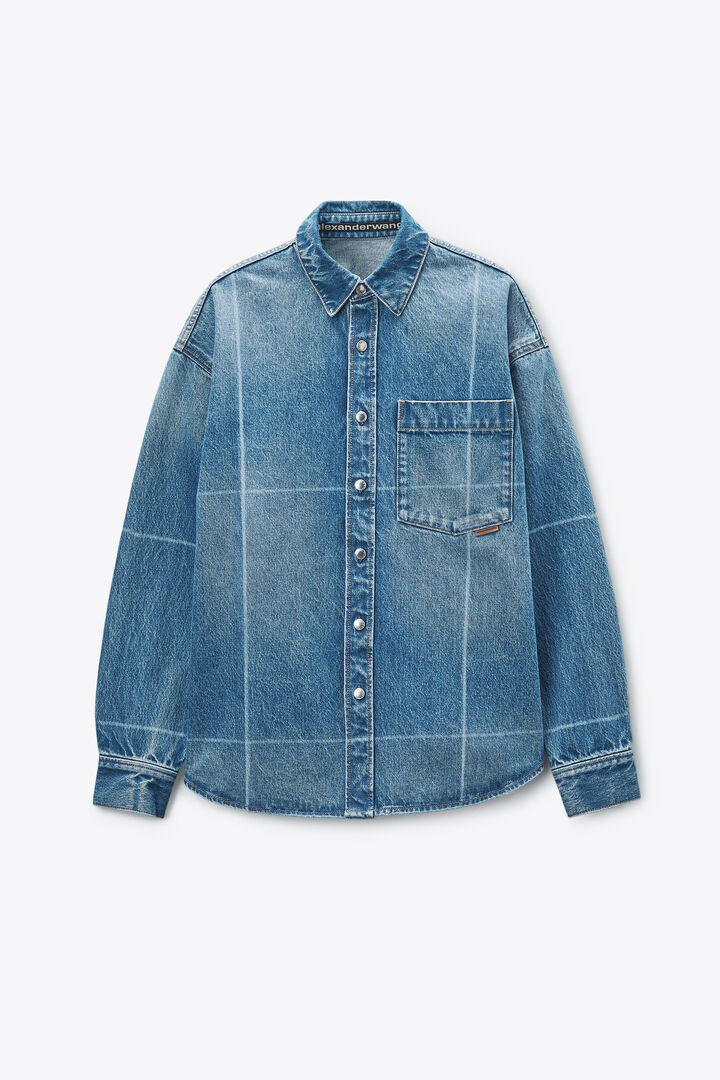 DENIM BUTTON DOWN SHIRT