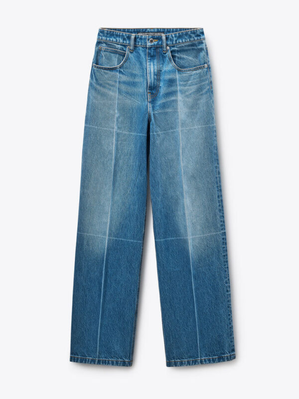STRAIGHT LEG DENIM JEANS