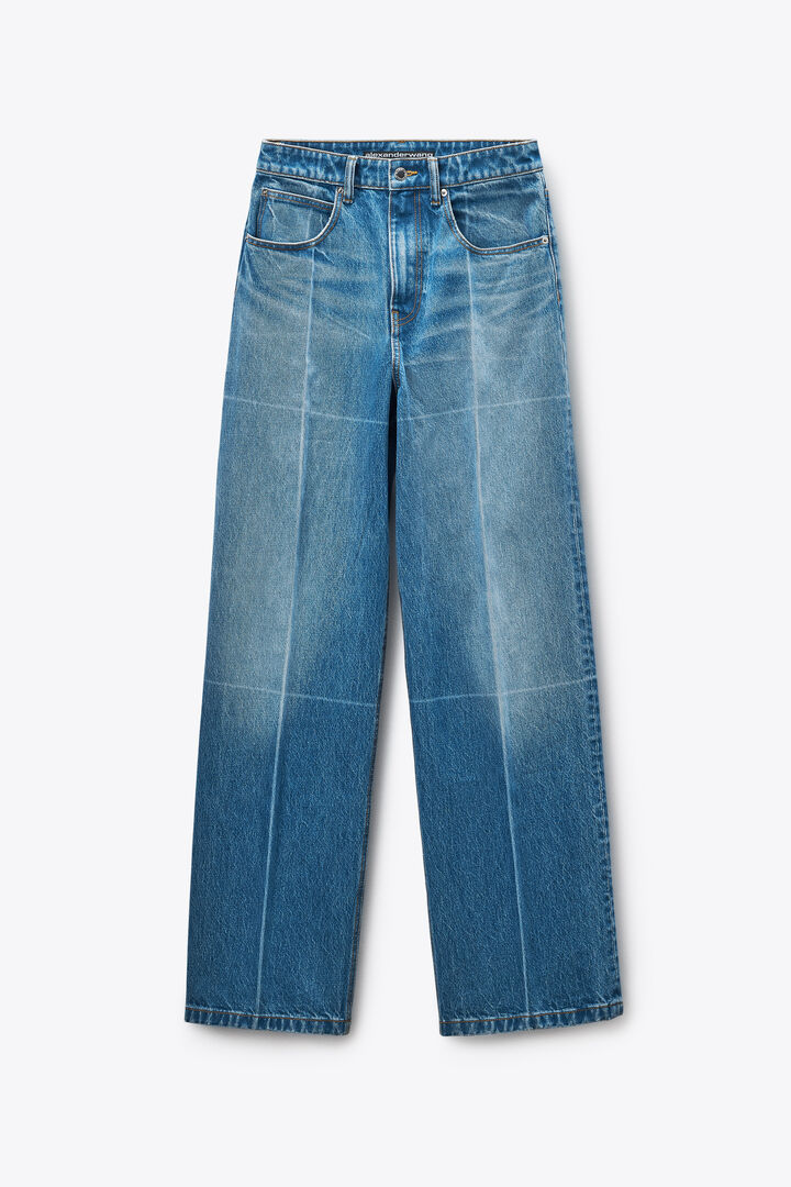 STRAIGHT LEG DENIM JEANS