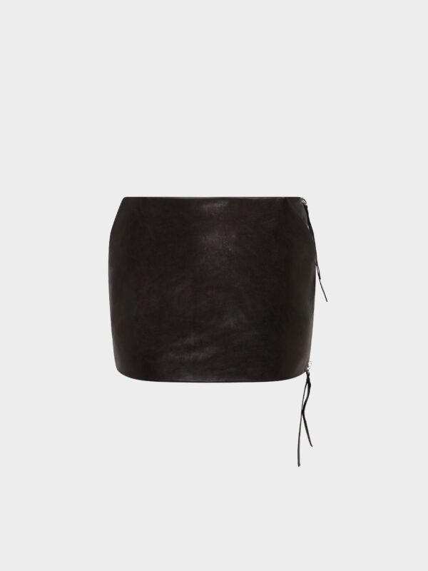 ADU MINI SKIRT IN LEATHER