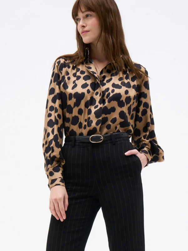 CHARLIE LEOPARD BLOUSE