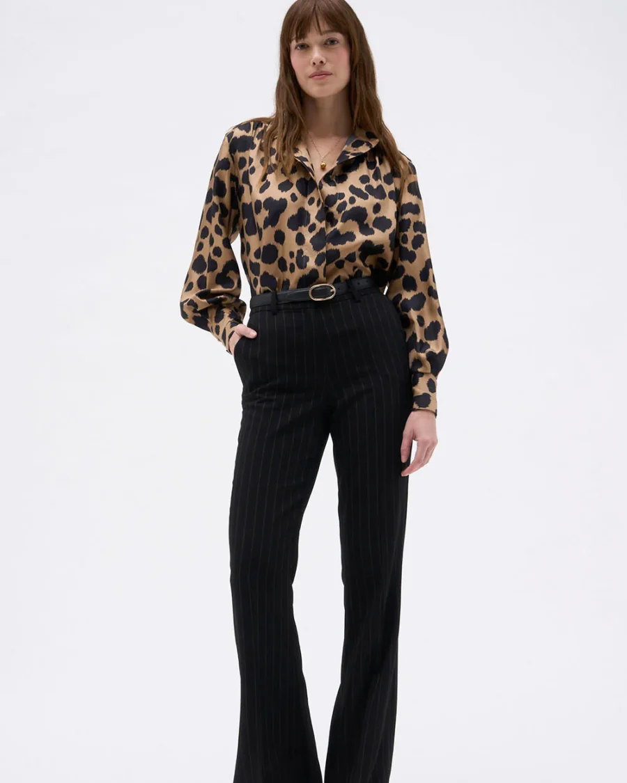 CHARLIE LEOPARD BLOUSE