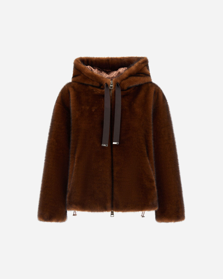 FAUX FUR BOMBER JACKET