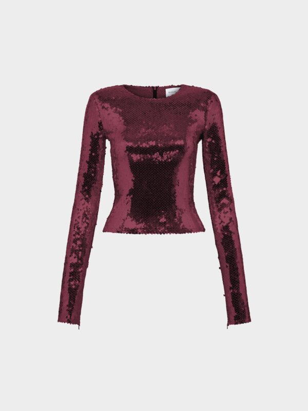 LOIDA TOP IN SEQUIN