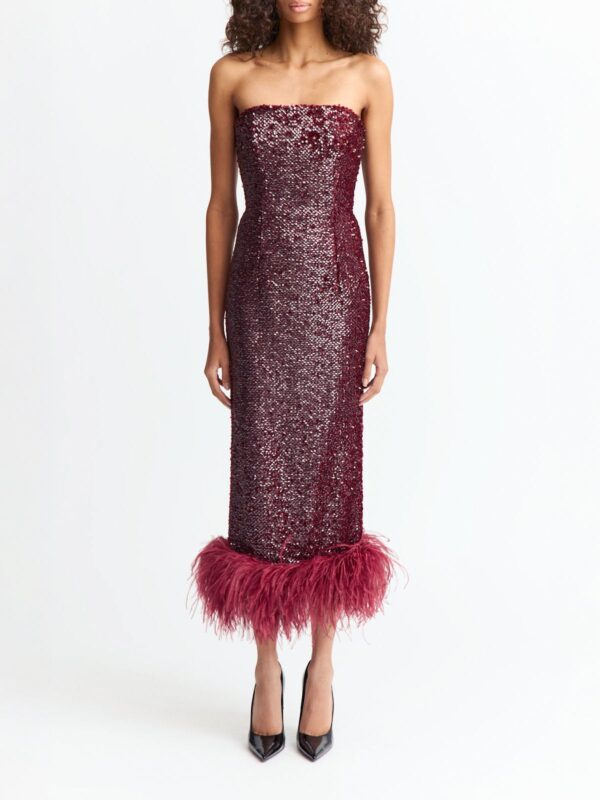 MINELLI MIDI DRESS IN SEQUIN