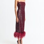 MINELLI MIDI DRESS IN SEQUIN