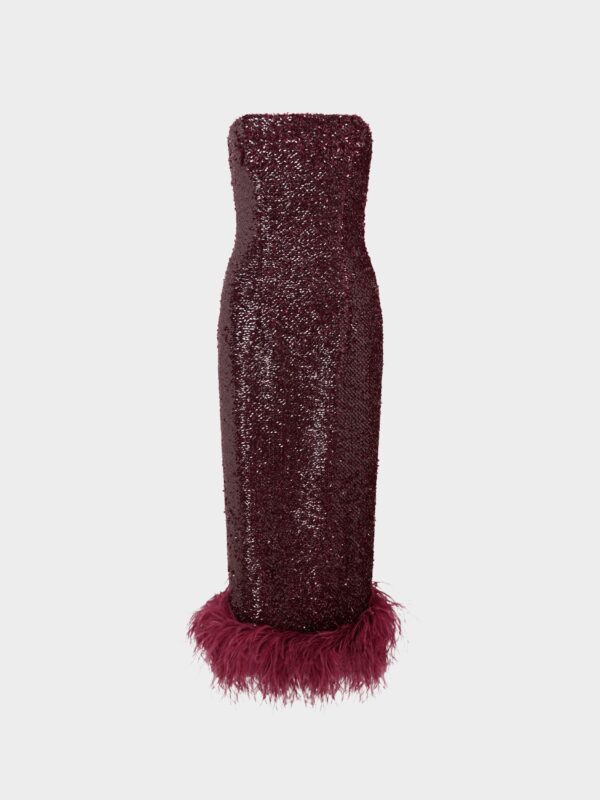 MINELLI MIDI DRESS IN SEQUIN