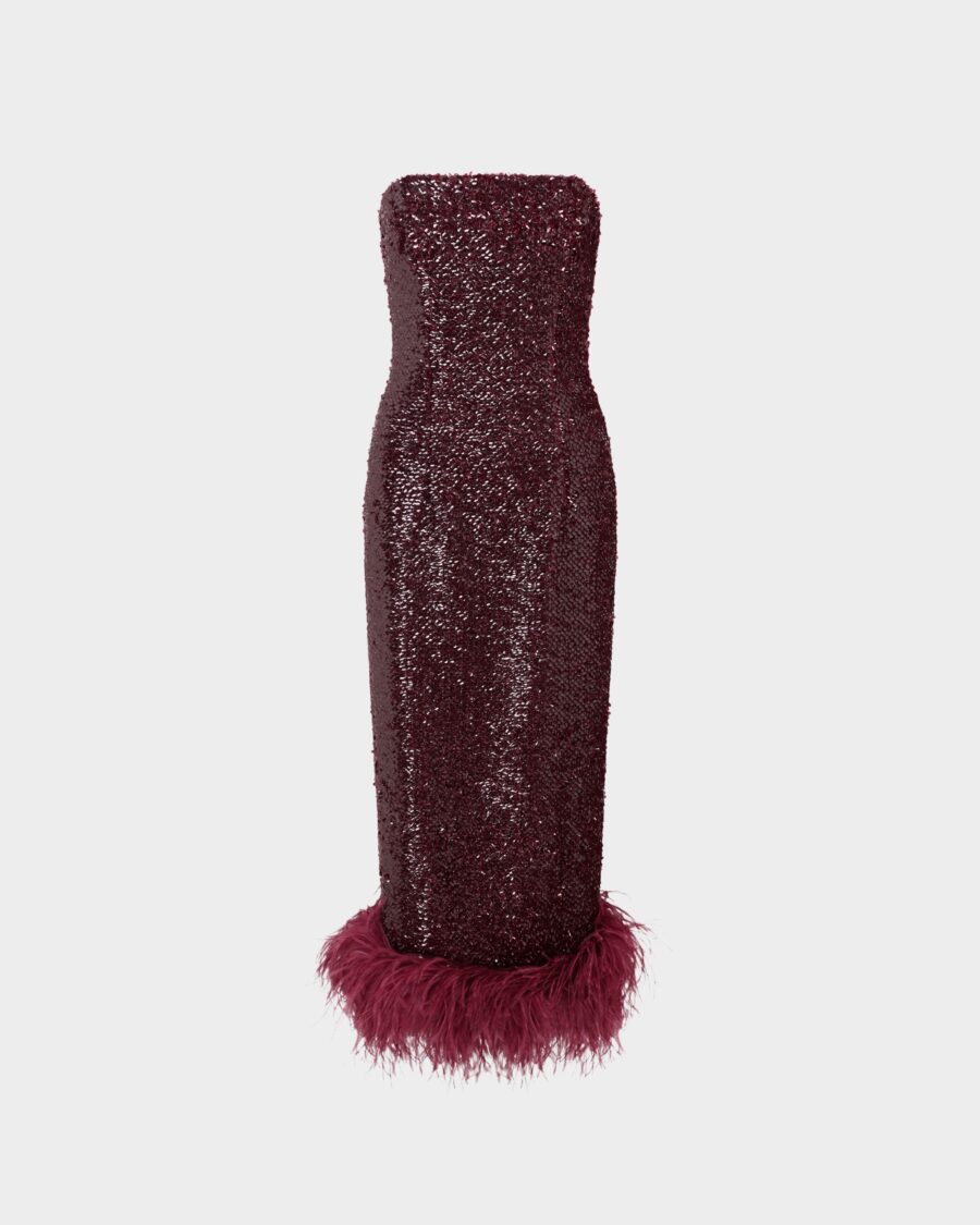 MINELLI MIDI DRESS IN SEQUIN