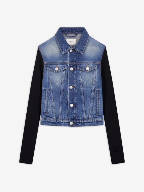 HYBRID RIB DENIM JACKET