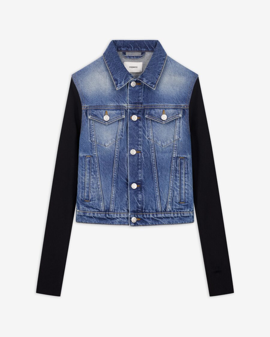 HYBRID RIB DENIM JACKET