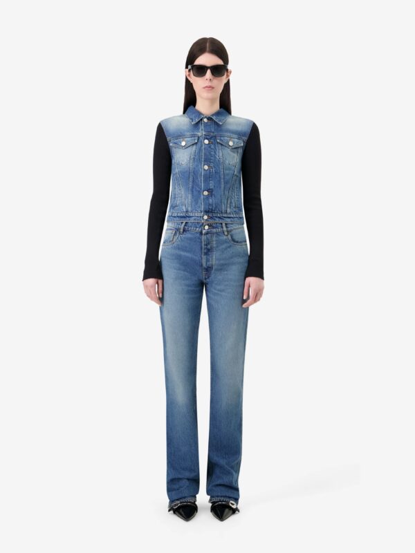HYBRID RIB DENIM JACKET