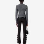 BUCKLE CUT OUT SWEATER