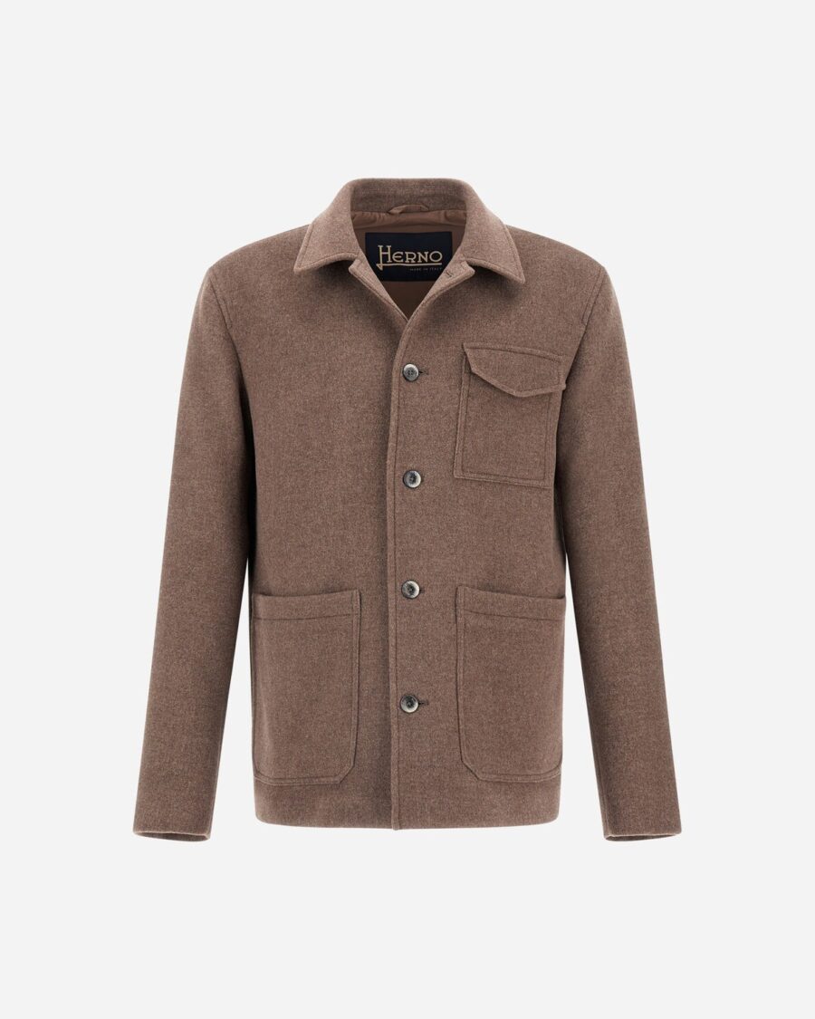 FIELD JACKET IN SOFT RECYCLED WOOL
