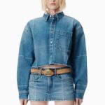 CROPPED DENIM SHIRT