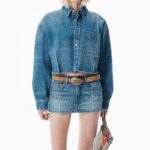 CROPPED DENIM SHIRT