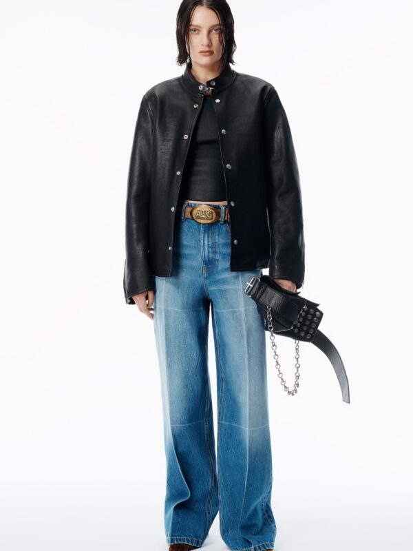 STRAIGHT LEG DENIM JEANS