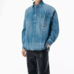 DENIM BUTTON DOWN SHIRT