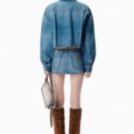 CROPPED DENIM SHIRT